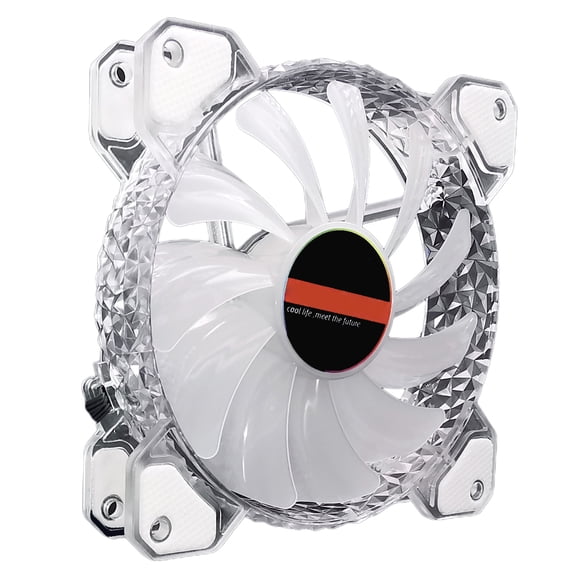 FUTUREORYY RGB LED Computer Cooling Fan with ABS Material, Quiet for PC Case Cooling