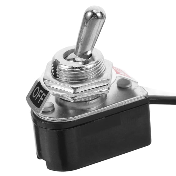 FUTUREORYY Rocker Switch Toggle Switch Black ABS On Off Control Marine Electrical Equipment 1Set