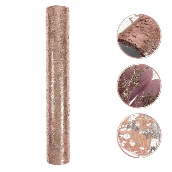 FUTUREORYY Rose Gold Sequin Table Runner for Wedding Tables 457X50X0.01Cm 1Pcs