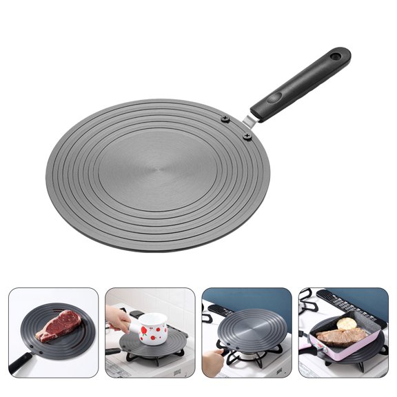 FUTUREORYY Round Induction Heat Diffuser Plate for Efficient Gas and Electric Stove Use