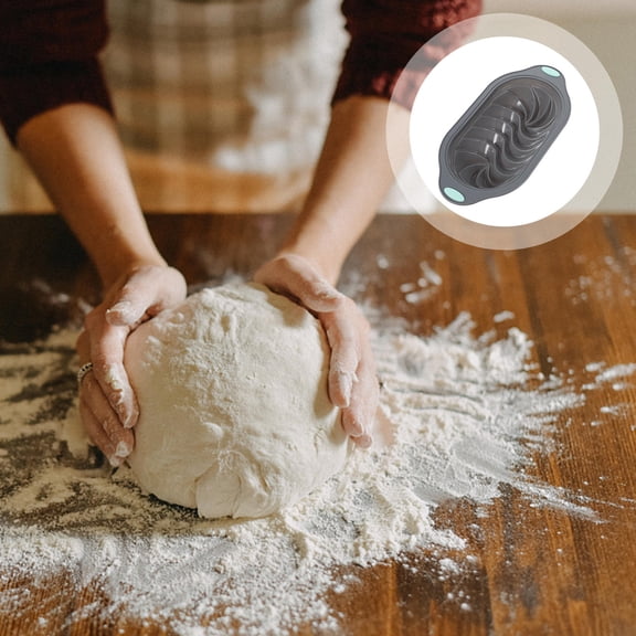 FUTUREORYY Silicone Loaf Pan Bread Mold Light Grey Nonstick Mold for Toast Baking and Cooking Supply