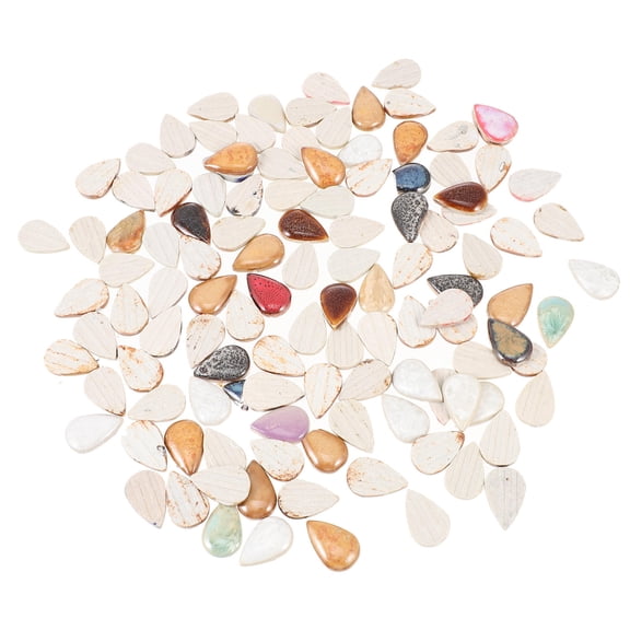 FUTUREORYY Simple Tile Ceramic Mosaic Pieces Drop Shape Diy Accessory For Diy Craft Lovers 1Pcs