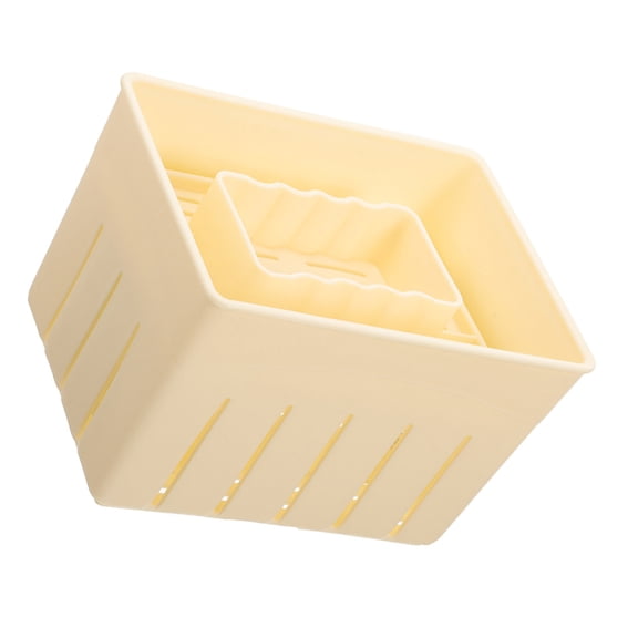FUTUREORYY Soybean Curd Molds Tofu Press Mould Light Yellow PP Tofu Cooks 1 Set