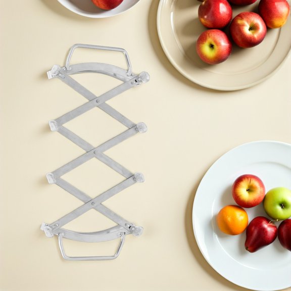 FUTUREORYY Stainless Steel Expandable Trivet with Handles for Kitchen Heat Proof Pot and Pan Holder