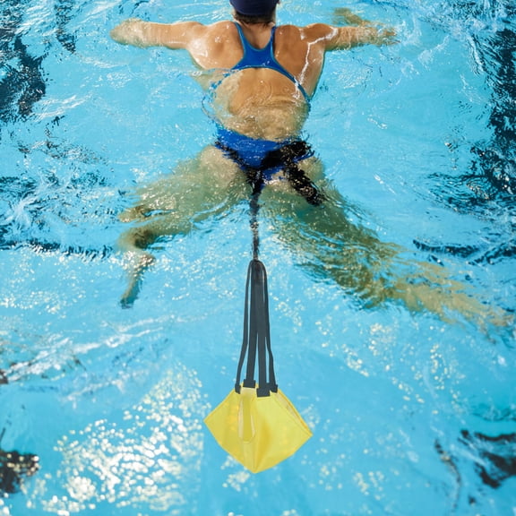 FUTUREORYY Swimming Gear Yellow Resistance Parachute for Static and Dynamic Swim Exercise Training