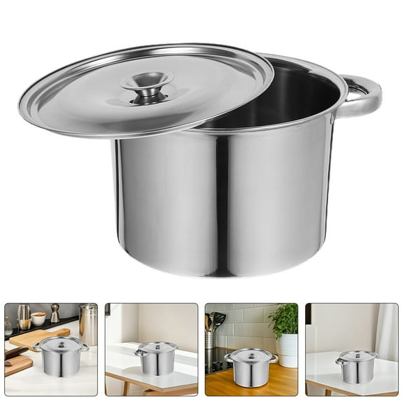 FUTUREORYY Thick Boiling Stock Pot Stainless Steel Cooking For Home Use 1Pcs