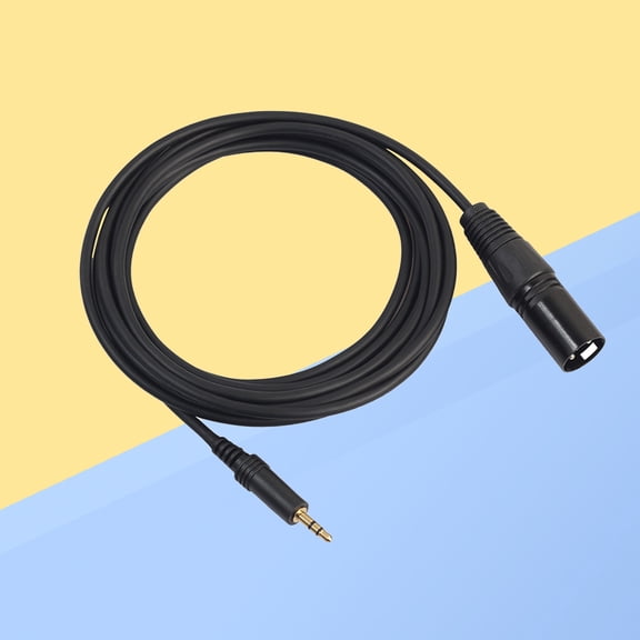 FUTUREORYY USB Guitar Cable with 16 Bit 48 Khz Sound Input for Pc and Instrument Black