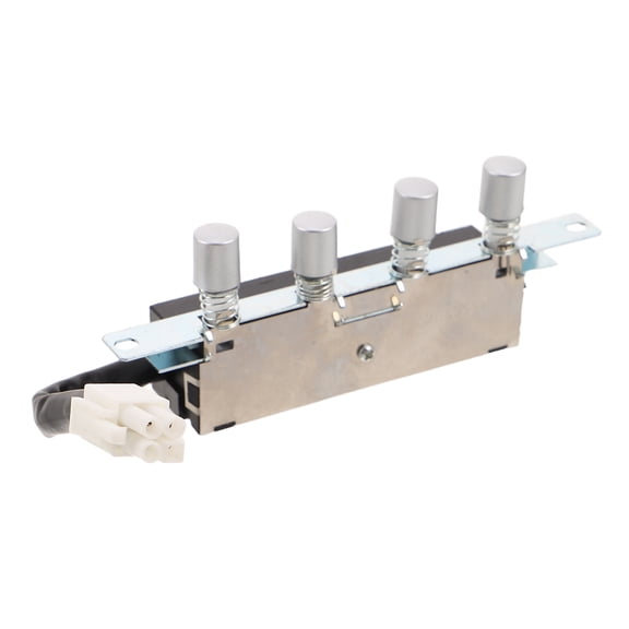 FUTUREORYY Kitchen Hood Switch Plated Silver Four-Button Control Panel for Range Hood