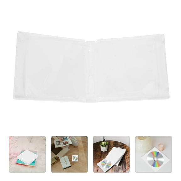 FUTUREORYY Versatile White Dvd Box with Insertable Pages for Disc Storage and Media Accessories