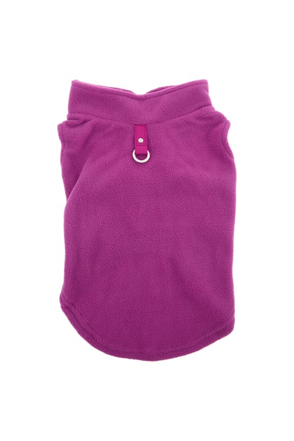 Violet Dog Sweater Vest with Thick Fleece Lining Warm Winter Coat for Cold Weather Outdoors