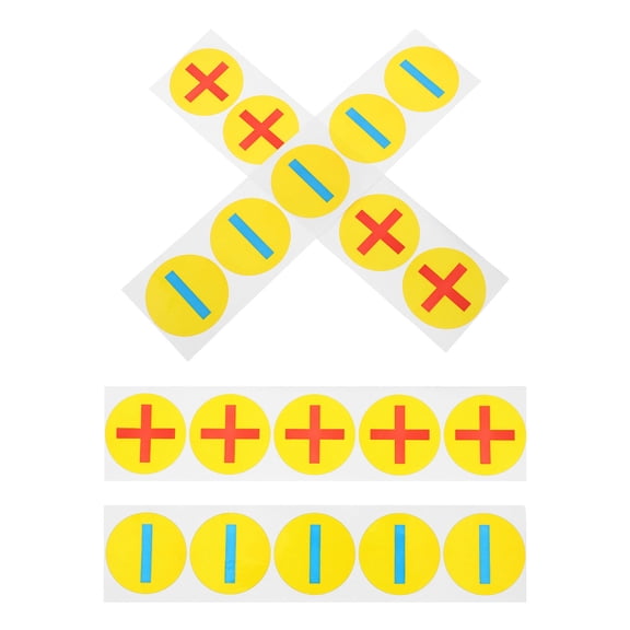 FUTUREORYY Self-Adhesive Clear Identification Battery Stickers for Home 4Sheets