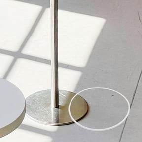 FUTUREORYY White Rubber Floor Protector for Round Base Bar Stool Chair Noise Reduction and Floor