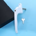 thumbnail image 1 of FUTUREORYY Window Latch Replacement with Key Locking Function 1Pack 17 x 5.5 x 1.8 in White Aluminum Alloy, 1 of 8