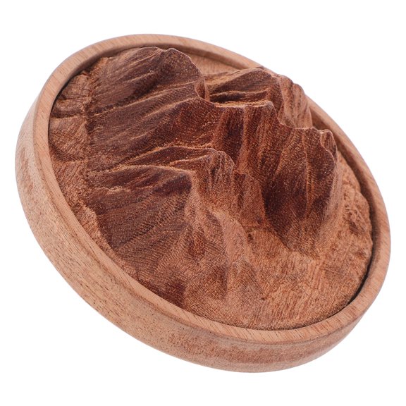 FUTUREORYY Wood Aromatherapy Diffuser Mountain Shape Passive Diffusion for Home 1Set Brown