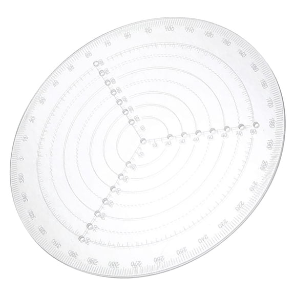 FUTUREORYY Transparent Acrylic Woodworking Center Finder Ruler for Accurate Circle Drawing and Precise Measurements