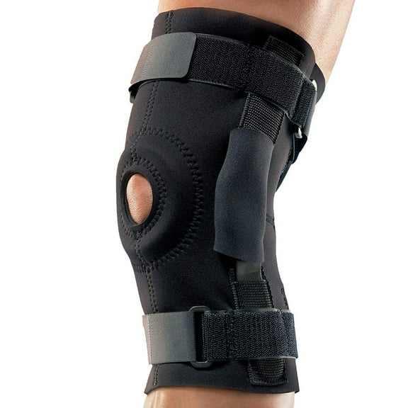 FUTURO Adjustable Knee Support Brace with Hinged Stabilizer, Black