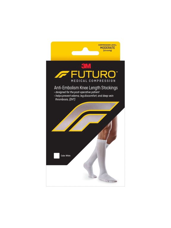 Anti-Embolism Knee Highs, Unisex, Medium, Moderate Compression
