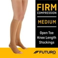 thumbnail image 1 of FUTURO Open Toe Knee Highs Unisex, Medium, Firm Compression, 1 of 11
