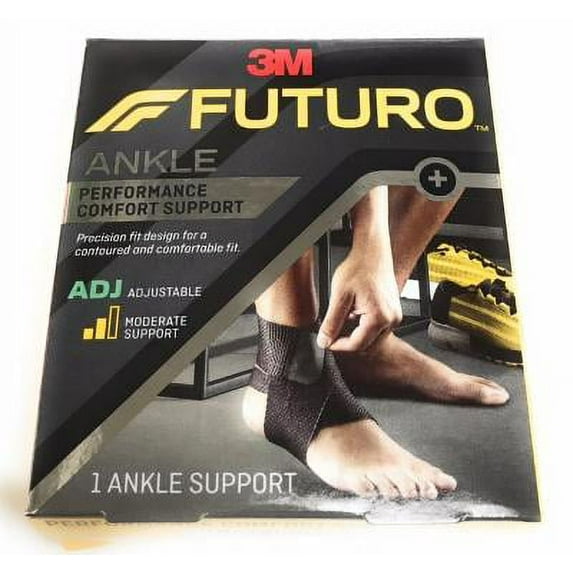 FUTURO Performance Comfort Ankle Support, Ideal for Athletic and Everyday Activities, Breathable, One Size