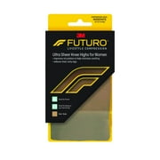 FUTURO Ultra Sheer Knee Highs for Women, Medium, Moderate Compression