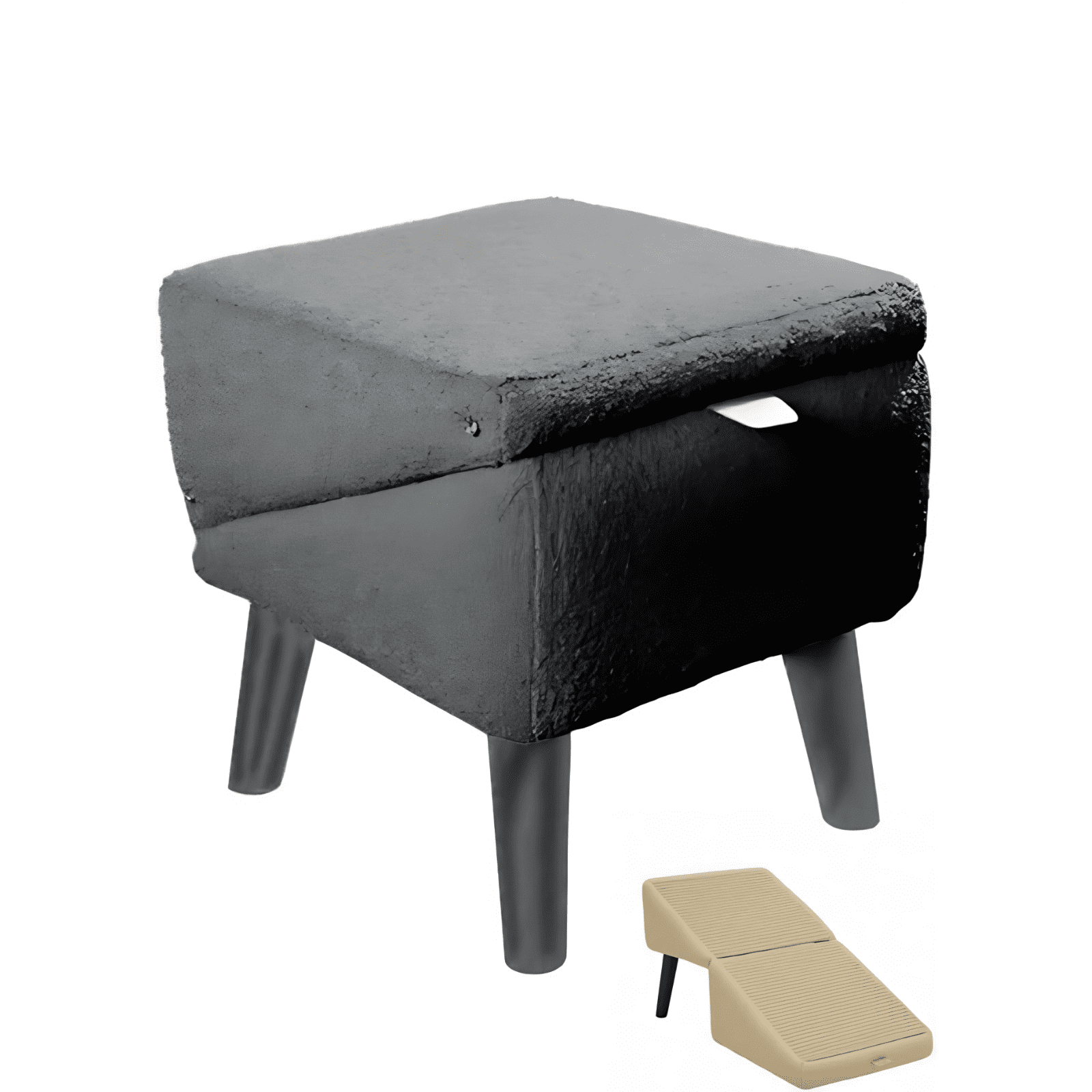 FUXQXII Space Smart 2 in 1 Convertible Pet Ramp: Plush Gripper Treads ...