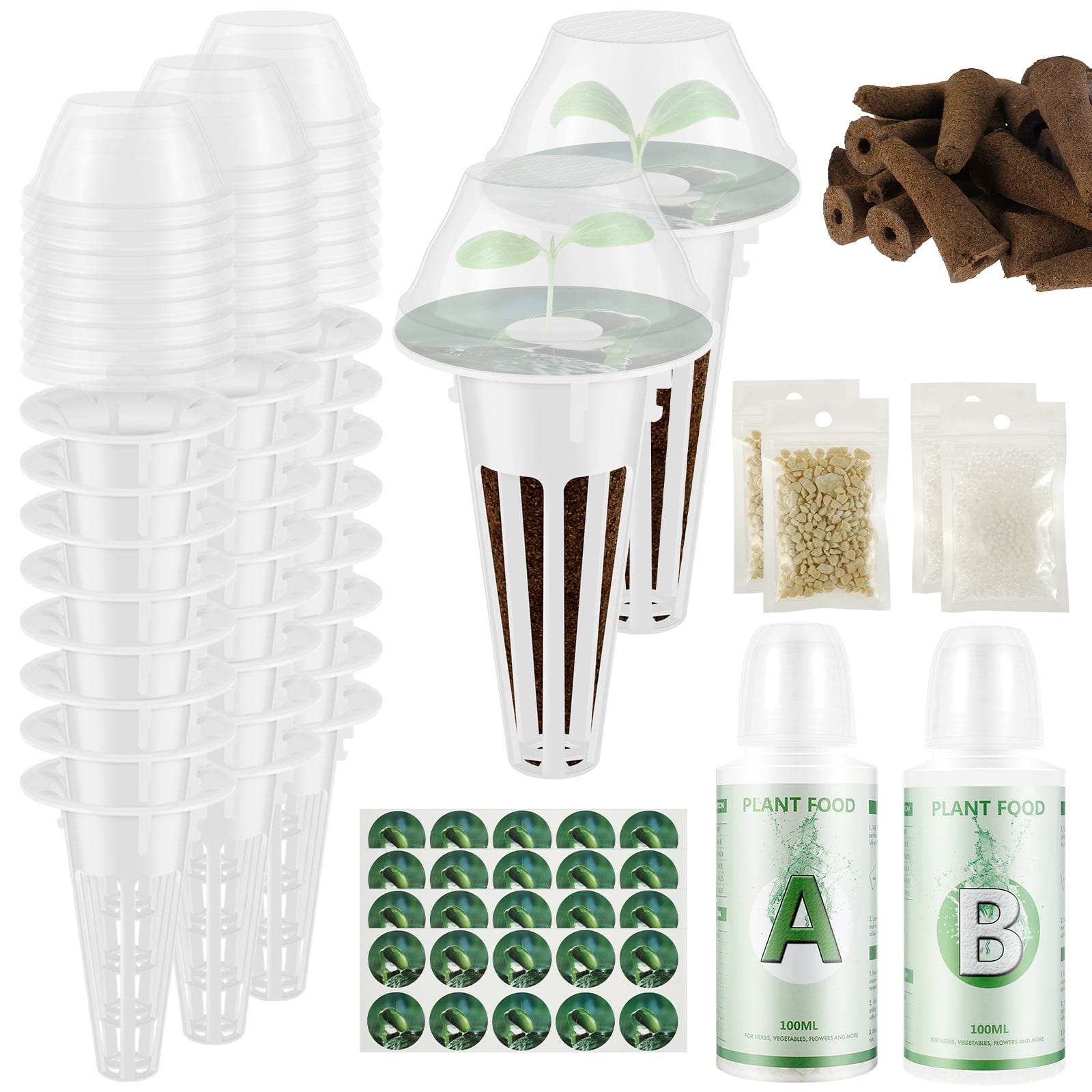 Grow Pod Containers FUYGRCJ 166PCS Seed Pod Kit, Grow Anything Kit for Indoor Hydroponic ...