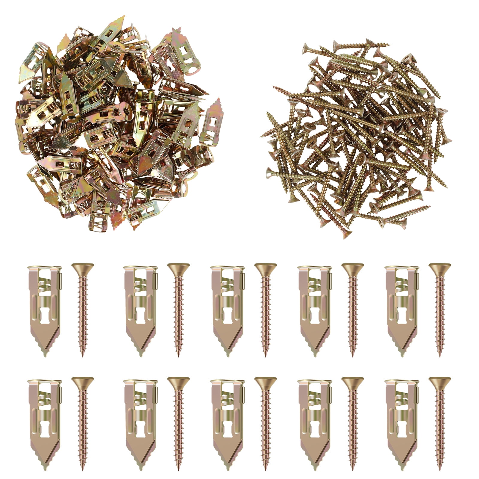 FUYGRCJ 250Pcs SelfDrilling Anchors Screws SelfDrilling Drywall