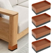 FUYGRCJ 4 PCS الناهضون سرير الأثاث، 1.5 بوصة الناهضون الأثاث قابل للتعديل، رافعات مكتب تكويم، تمديدات الساق مع وسادة المضادة للانزلاق للجدول أريكة كرسي قدم اكسسوارات دعم ما يصل إلى 1300 رطل