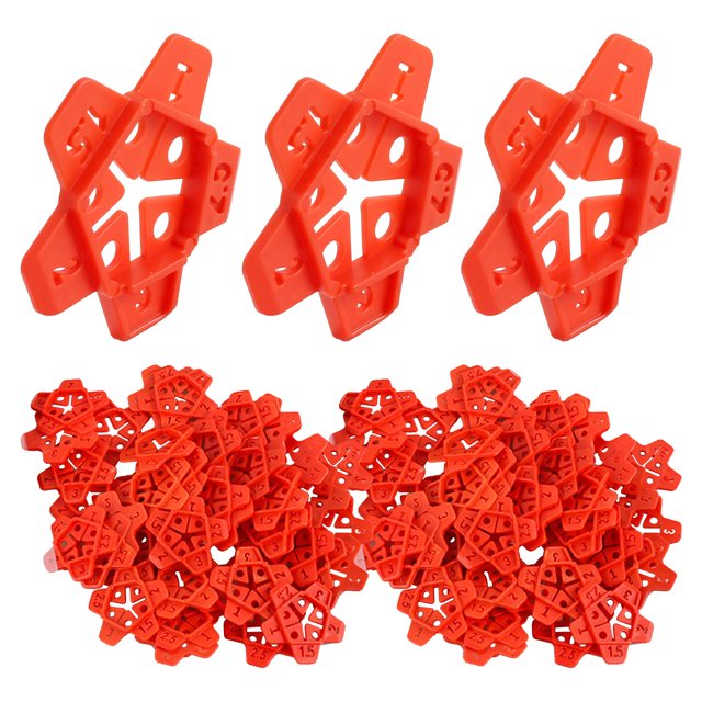 FUYGRCJ 600Pcs Tile Spacer Set Plastic Tile Leveling Cross Spacer 5 Sizes in 1 Reusable Floor
