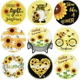 thumbnail image 1 of FUYGRCJ 8PCS Diamond Painting Coasters Kits DIY Diamond Dot Art Crafts Coasters Sunflower Diamond Painting Kit with Holder for Adults Kids Beginner Holiday Gifts Mothers Day, 1 of 10