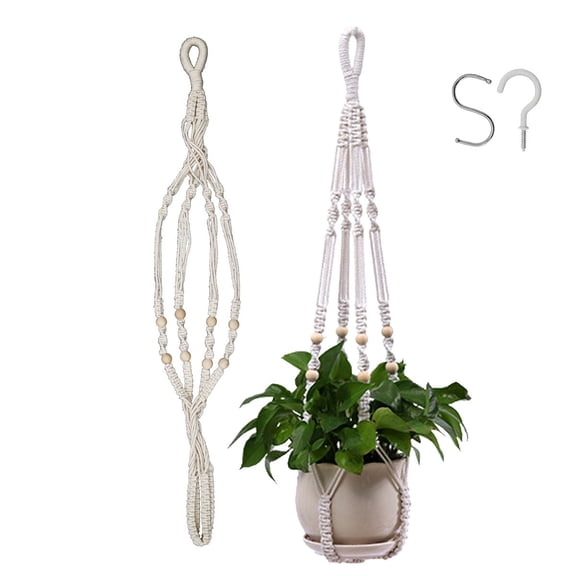 FUYGRCJ Macrame Plant Hangers, Indoor Hanging Plant Holder for Indoor Outdoor Boho & Home Decor, 35 Inch
