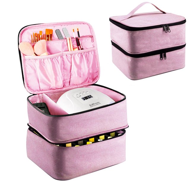 Xiyztok Nail Polish Carrying Case Portable Nail Polish Organizer 2