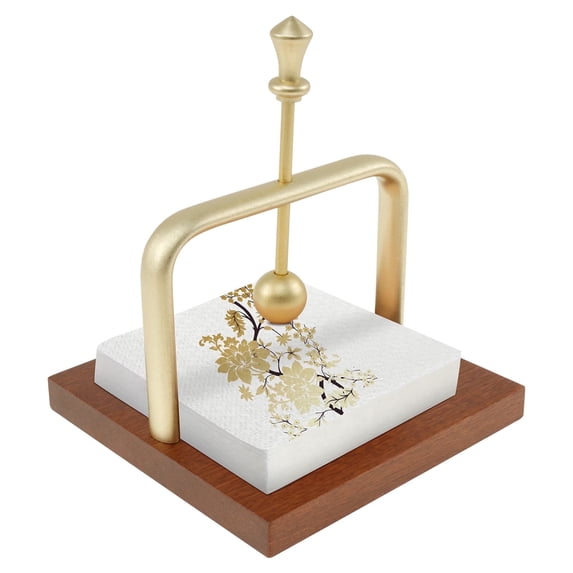 FUYGRCJ Napkin Holder for Dining Table, Napkin Dispenser Caddy, Cocktail Flat Napkin Holder, Paper Storage with Weighted Arm and Handle for Kitchen Restaurant Bar Office Parties