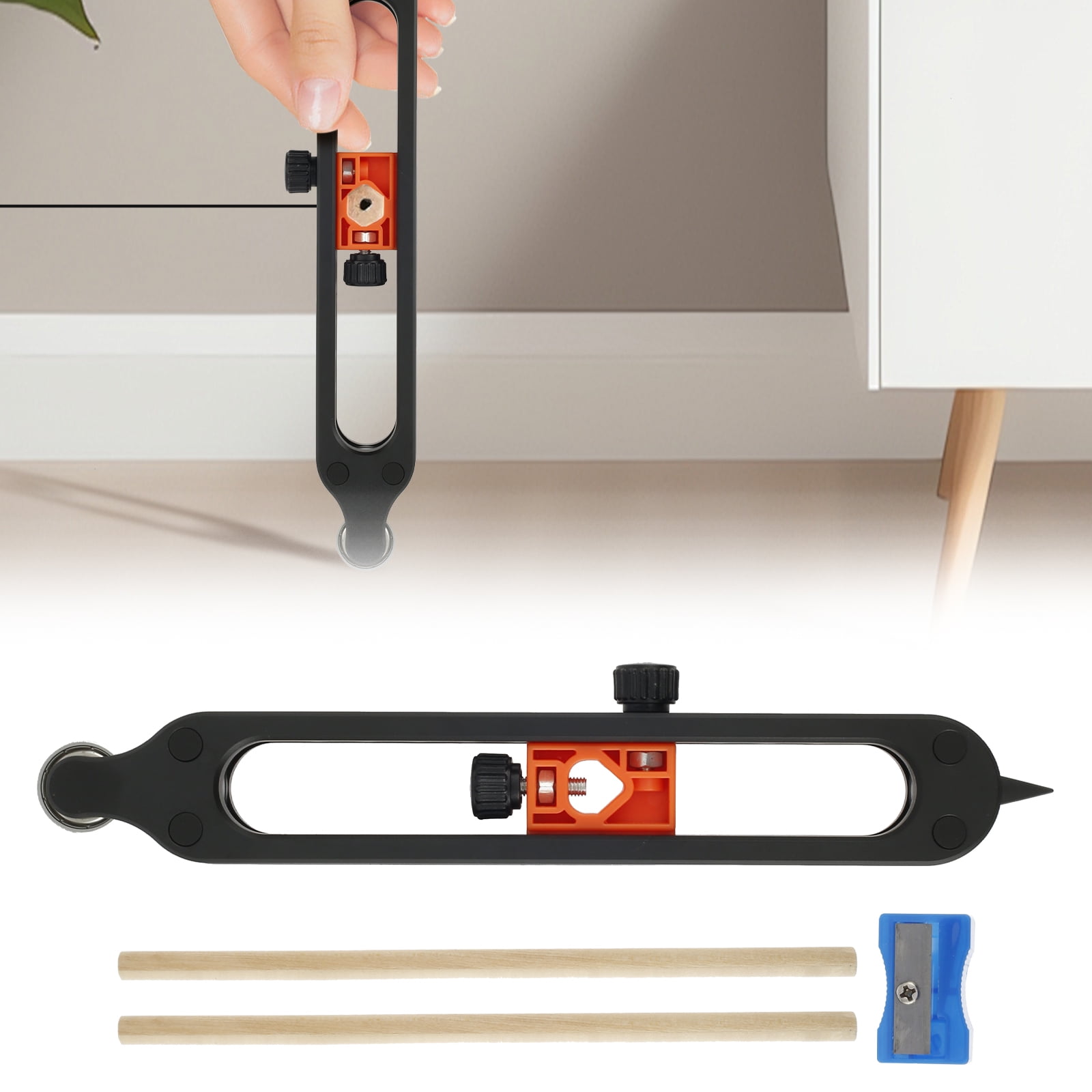 FUYGRCJ Precise Contour Scribe Tool with Lock Adjustable Contour Gauge Scribe Tool with 2