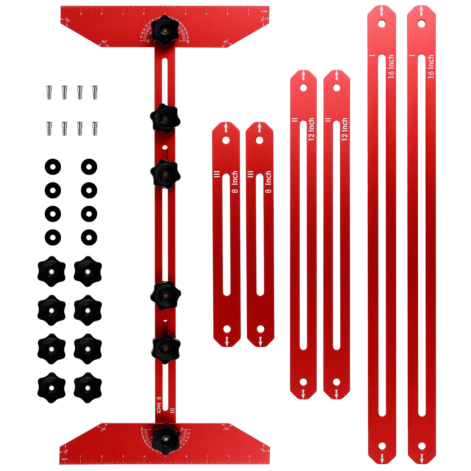 FUYGRCJ Stair Measuring Ruler Set Aluminum Alloy Stair Tread Template ...