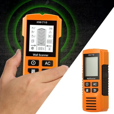 FUYGRCJ Stud Finder Wall Scanner, 7-in-1 Upgraded Chip Wall Detector, Detect Wood/Metal/AC Wire/Pipe, Wire finder LCD Display & Audio Alarm for Edge/Center Precision