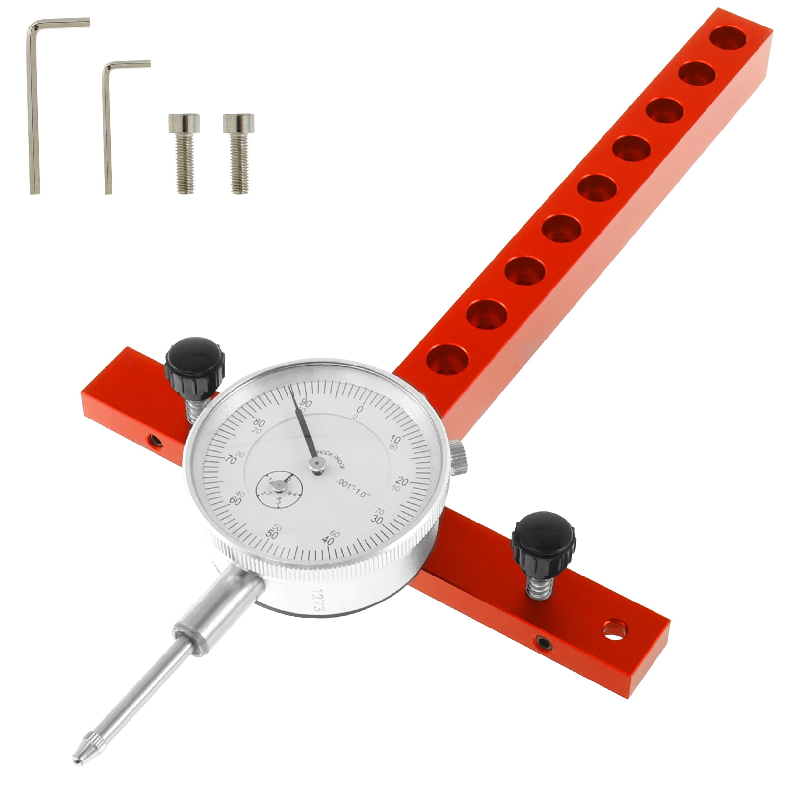 FUYGRCJ Table Saw Dial Indicator 0.001inch Accuracy Adjustable Table Saw Gauge Basic Kit