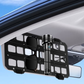FUYGRCJ Vehicle Rigid Molle Panel, Tactical Gear Car Sun Visor Organizer Storage Rack, Truck Mount Plate Insert Panels, Storage Holder Visor for Truck Equipment Mount Plate Modular Storage Shelf