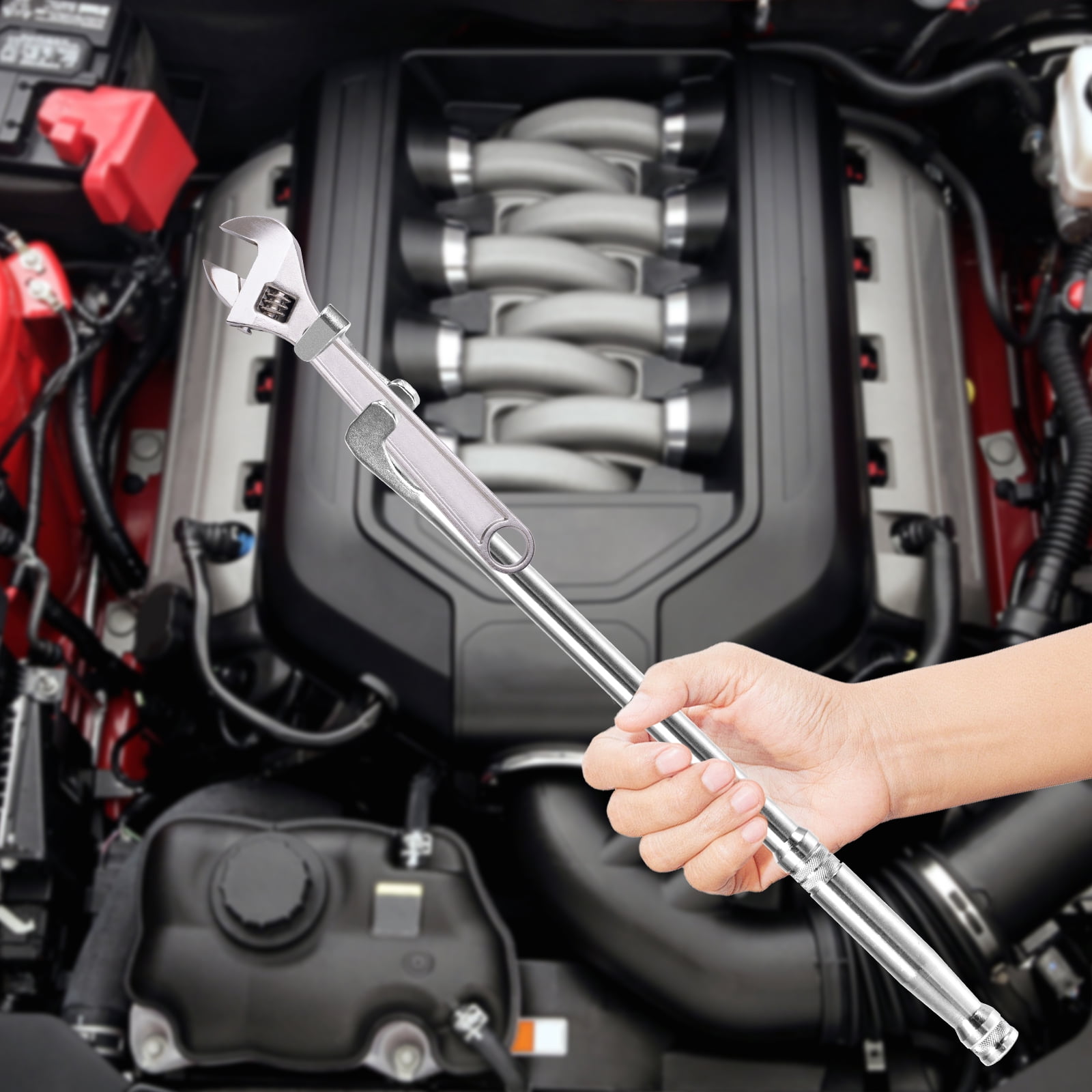 FUYGRCJ Wrench Extender Adapter and Wrench Extender Tool Bar Set