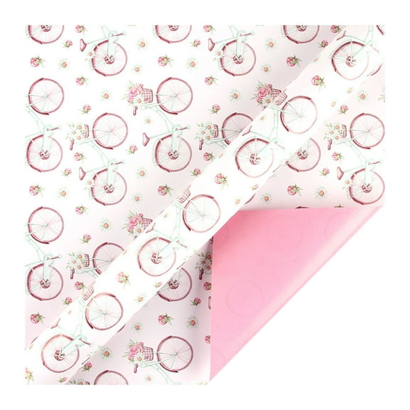 FUYPSE 2025 New Arrivals Gift Wrapping Paper Rolls Cute Cartoon Print Pink Colorful Wrapping Paper Holiday Girls Princess Birthday Gift Wrapping Paper