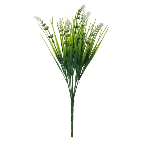 FUYPSE 2026 New Arrivals Artificial Faux Plants Flowers for Outdoor Decorations, Fake Monkey Grass for Outside Porch Patio, No Fade Realistic Greenery Plant, UV Resistant Artificial Shrubs