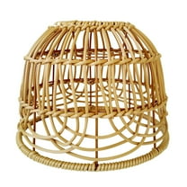 FUYPSE 2026 New Arrivals Boho Rattan Light Shades – Natural Handwoven Dome Pendant Lamp Covers Perfect for Home Decoration – Shade Only