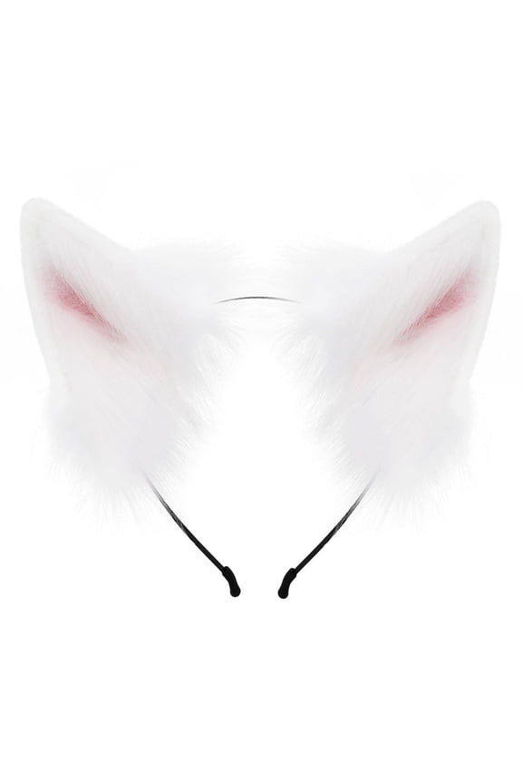 2026 New Arrivals Fox Long Fur Ears Hair Headwear, 2026 Fox Faux Fur Ears Headbands Party Hair Accessories Headpiece