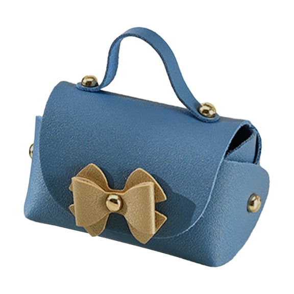 FUYPSE 2026 New Arrivals Leather Handbag Gift Bags, Mini Bowknot Gift Box with Handle,Small Reusable Candy Gift Favor Boxes with Bow for Wedding Birthday Party Favor Bag