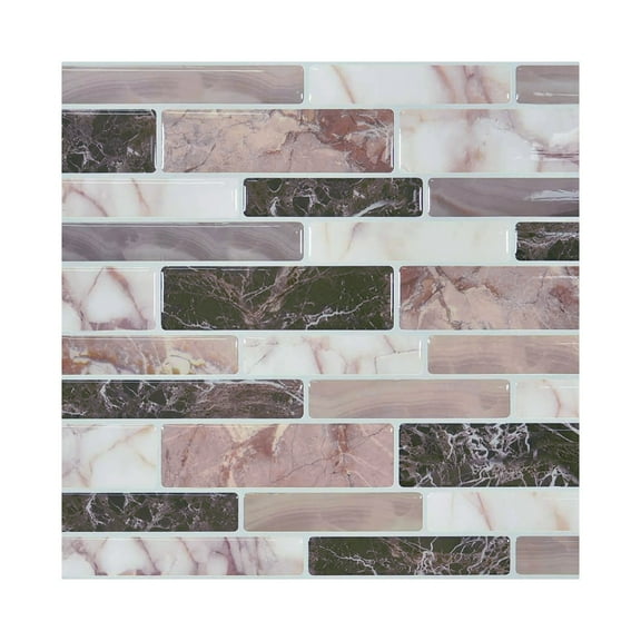 FUYPSE 2026 New Arrivals Self Adhesive 3D Tile Wall Sticker Set Waterproof Sequin Wall Sticker DIY Home Decor for Kitchen Bathroom Living Room Bedroom