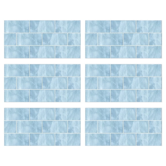 FUYPSE 2026 New Arrivals Wall Stickers for Picture Hanging 6pcs Peel and Stick Wallpaper Backsplash Imitation Wall Tile Stickers Household Pvc Tile Stickers Adhesive Living Room Dining Room Decor