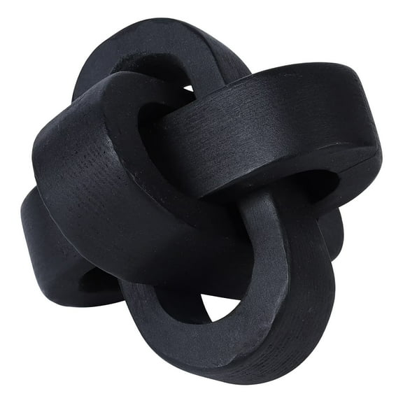 FUYPSE 2026 New Arrivals Wood Knot Decor, 3-Link Wood Chain Link Decor, Hand Carved Decorative Natural Wooden Knot for Coffee Table Entryway Modern Farmhouse Shelf Decoration