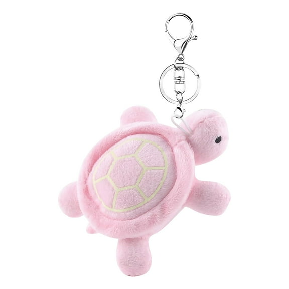 FUYPSE Glow in The Dark Turtle Plush Keychain – Cute Stuffed Sea Turtle to y Soft Plushie Bag Charm for Backpacks for Girls Kids & Women - 2025 New Arrivals