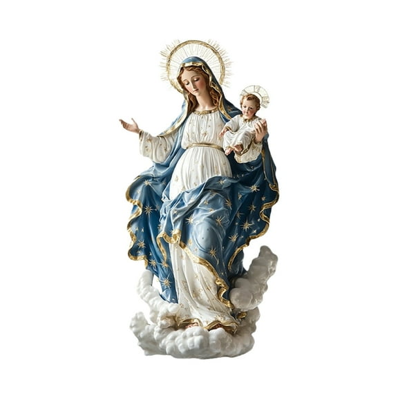 FUYPSE Our Lady of Divine Providence Figurine Our Lady of MT Statues Virgin Mary Home Décor Devout Prayerful Inspiration - 2025 New Arrivals