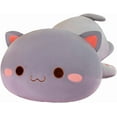 thumbnail image 1 of FUYU Cat Stuffed Animals, Soft Cat Plush Pillow Kawaii Kitten Stuffed Animal Toy Gifts for Kids Boys Girls Room Decor (White Round Eyes,15in/37cm), 1 of 7